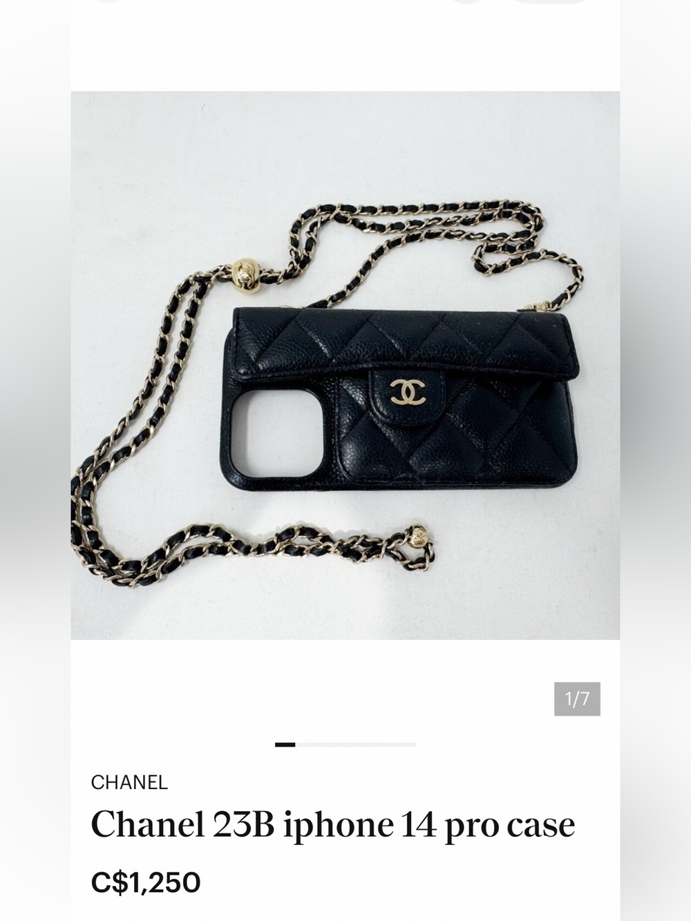 Chanel Quilted iPhone Case
